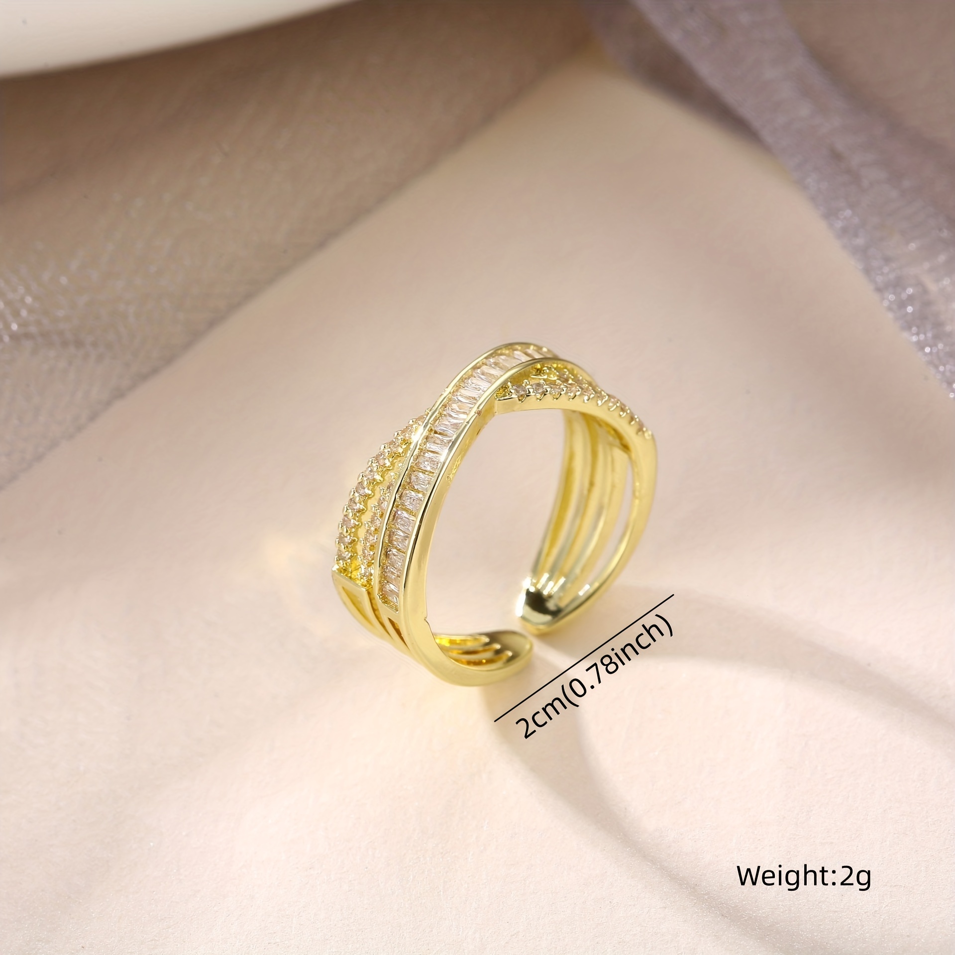 Men's Zircon Cross Couple Ring - 1pc